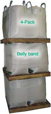stacked freestanding drum bag fiber drum replacements